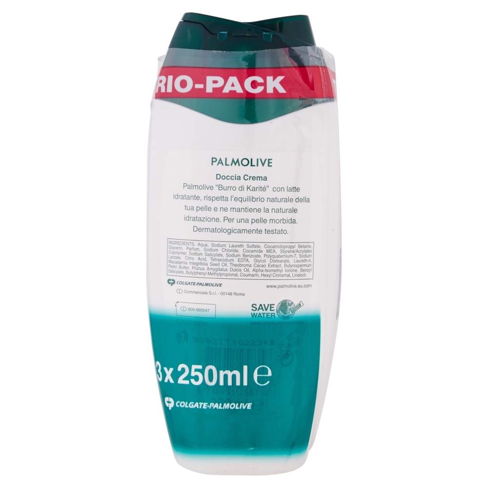 Palmolive Naturals Burro di Karité Bagnodoccia 250ml tripacco